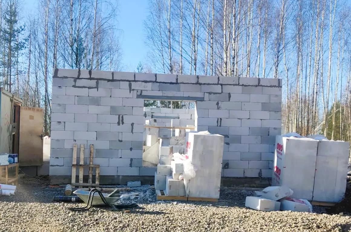 Кладка стен из газобетона, фото 7