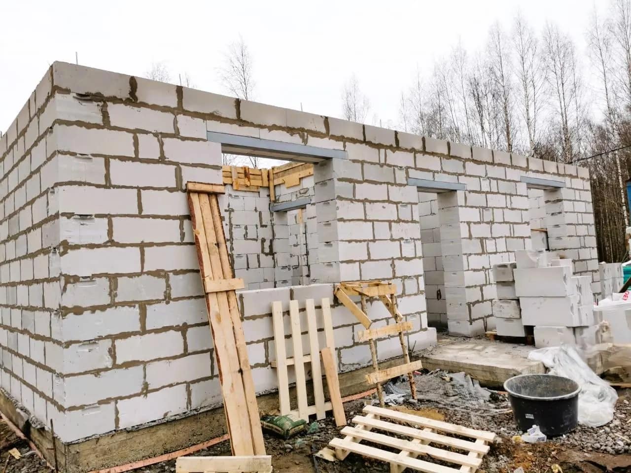 Кладка стен из газобетона, фото 6