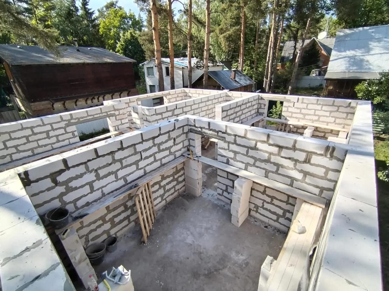 Кладка стен из газобетона — в районе vsevolozhsk, фото 6