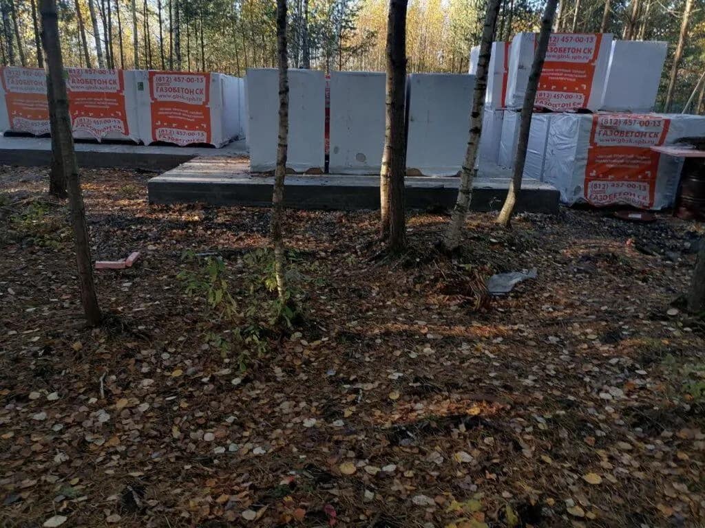 Фундамент (газобетон) — в п. Ульяновка