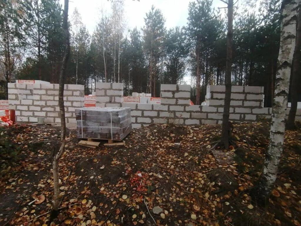 Кладка стен из газобетона — в п. Ульяновка, фото 10