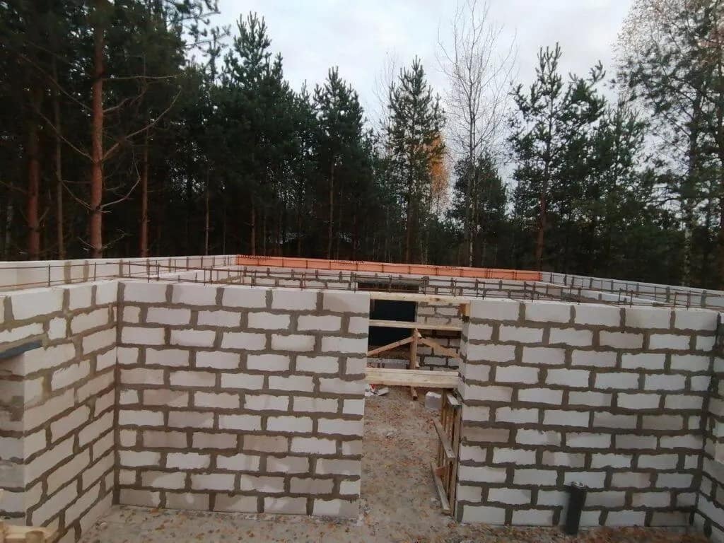Кладка стен из газобетона — в п. Ульяновка, фото 6