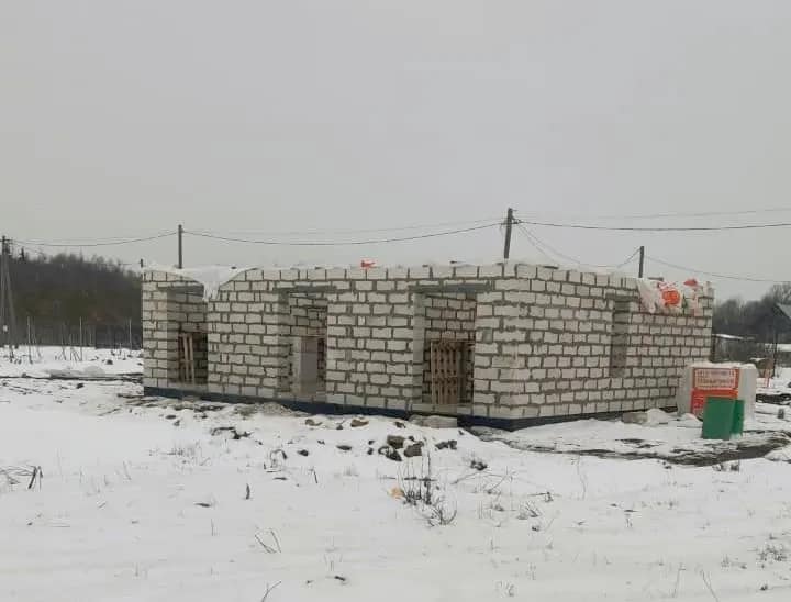 Кладка стен из газобетона — в д. Смердовицы, фото 4